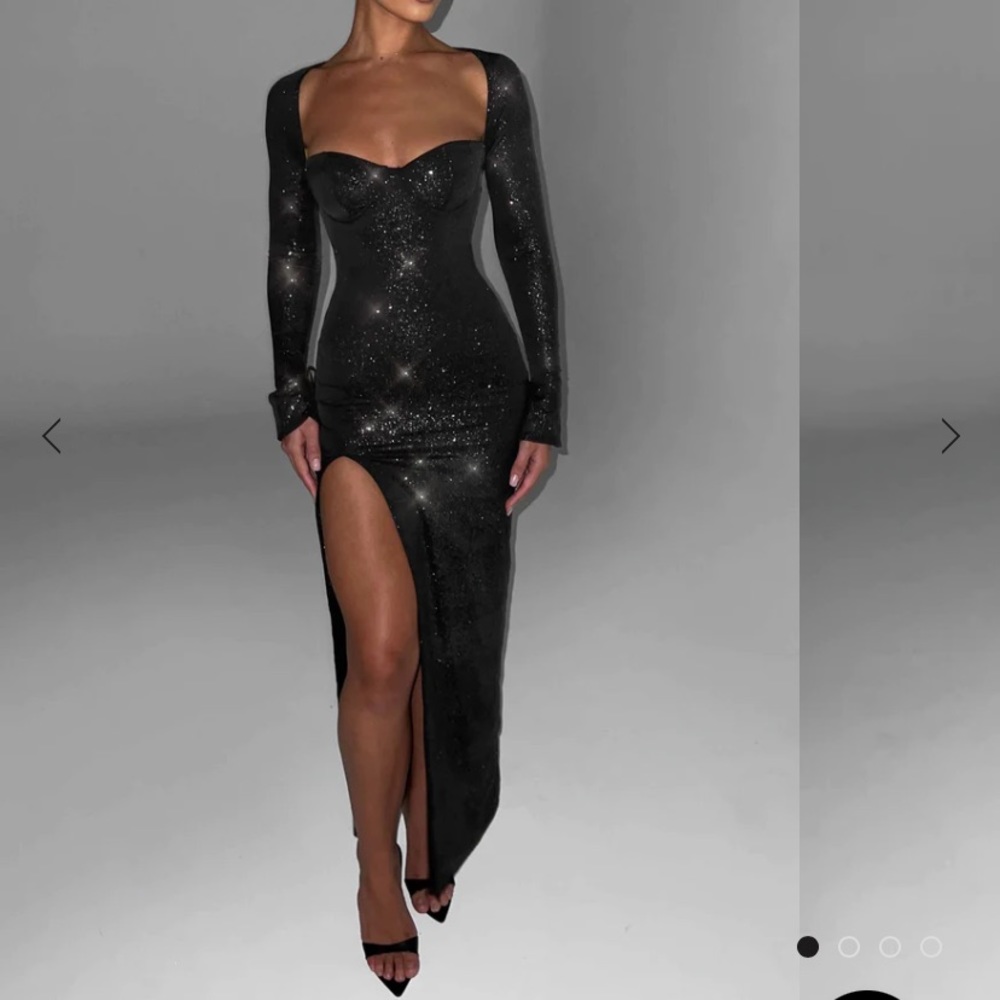BABYBOO extra small black, glittery prom/homecoming dress